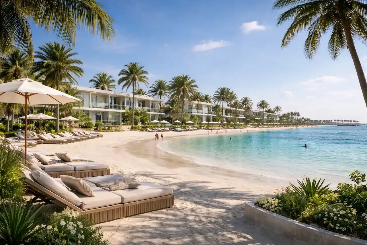 Beachfront setting on Dubai Islands for Bay Estate's build-to-suit villa plots