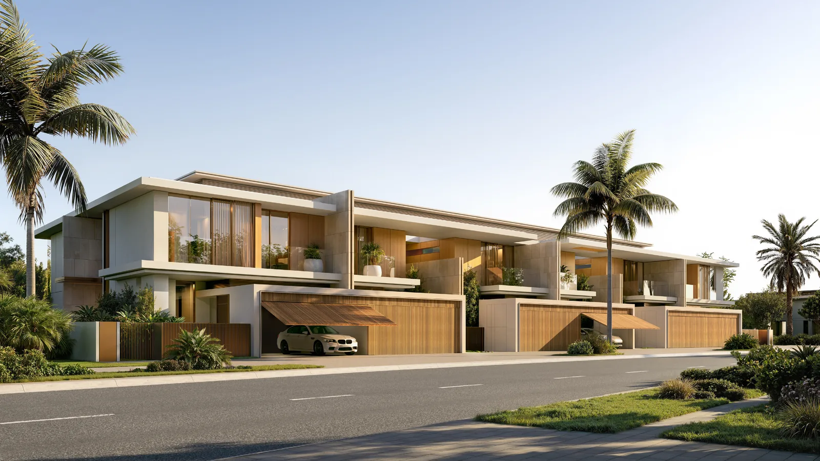 4-bedroom townhouses at Bay Estate with private garages